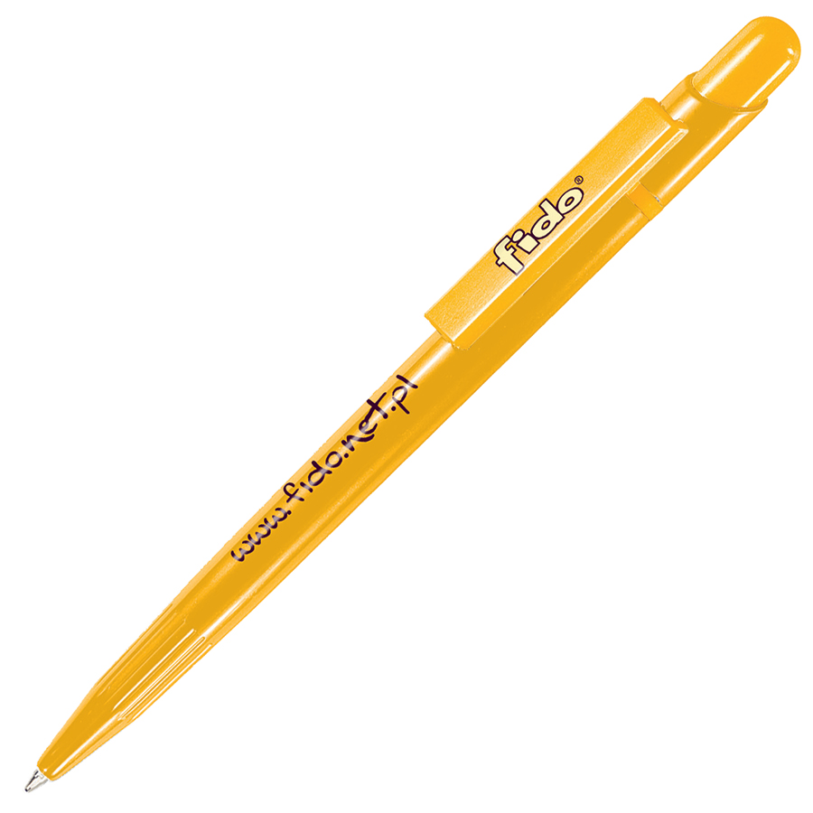 MIR, ручка шариковая, желтый, пластик