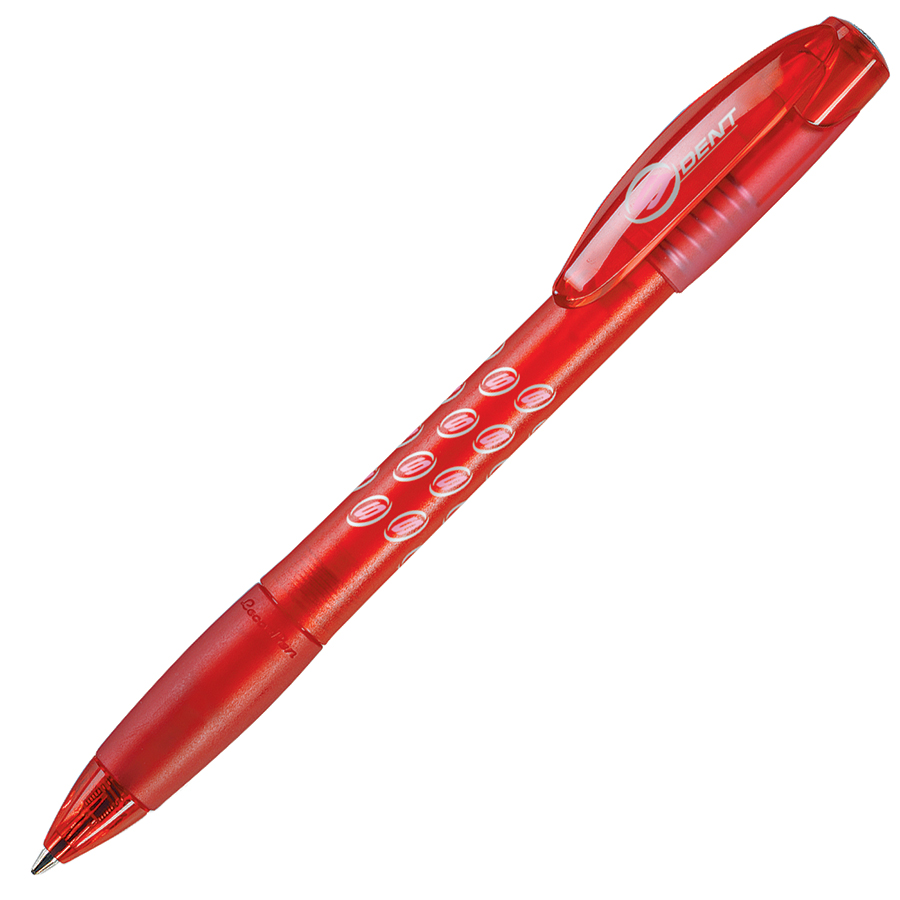 X-5 FROST, ручка шариковая, фростированный красный, пластик