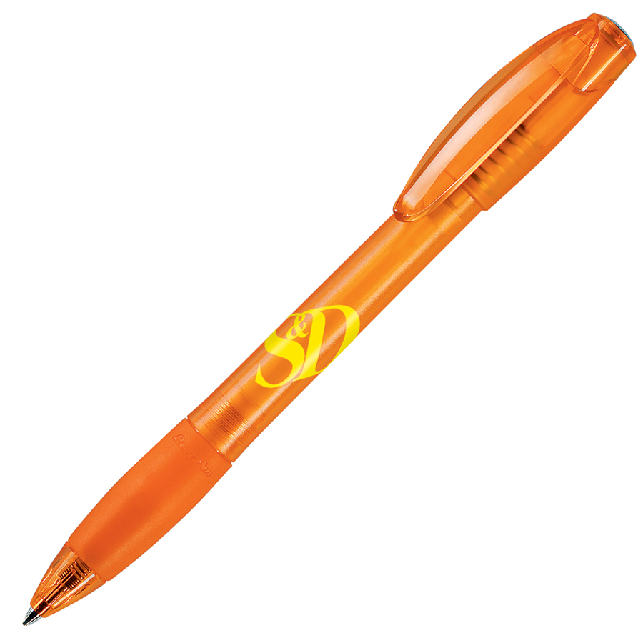 X-5 FROST, ручка шариковая, фростированный оранжевый, пластик