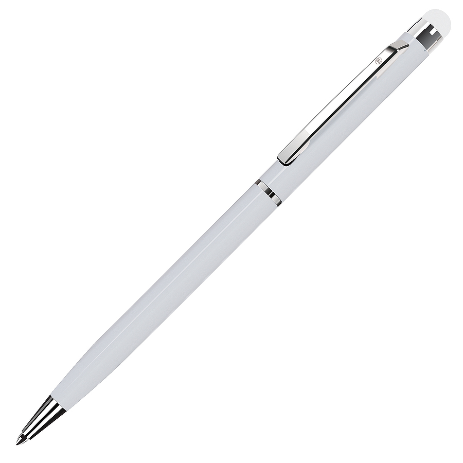 TOUCHWRITER, ручка шариковая со стилусом для сенсорных экранов, белый/хром, металл  