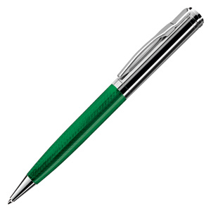 STYLE, ручка шариковая, зеленый/хром, металл