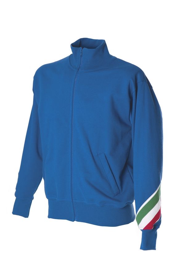 PESARO Толстовка Италия воротник-стойка, на молнии, синий, размер L