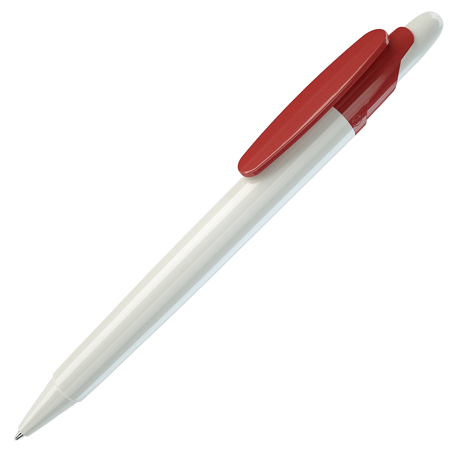 OTTO, ручка шариковая, красный/белый, пластик