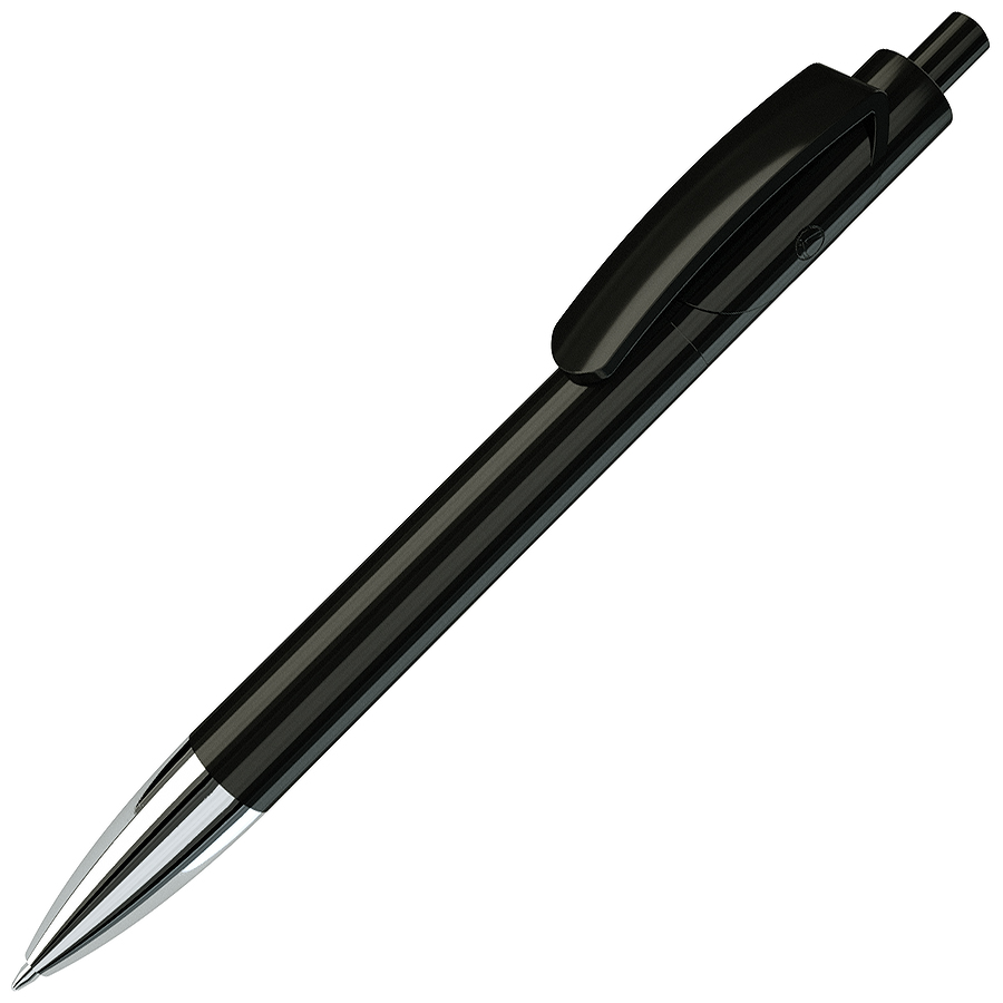 TRIS CHROME, ручка шариковая, черный/хром, пластик