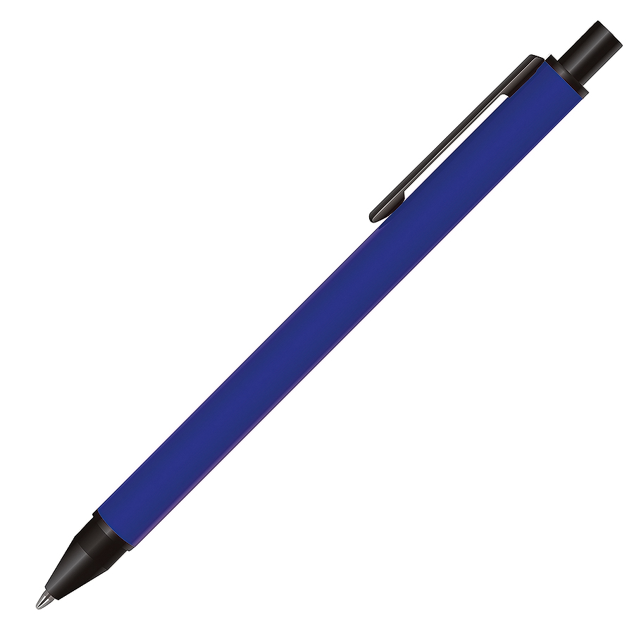 IMPRESS, ручка шариковая, синий/черный, металл  